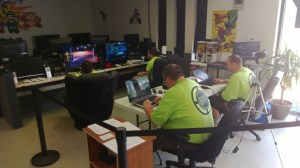 During the Guinness attempt, dotting every "t" and crossing every "i".