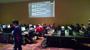 Many of our events ran through brackets on one of the projectors.