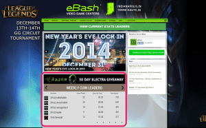 Here you can see in the highlighted box our ggCircuit widget running stats and the header featuring Razer's headsets we are giving away as prizes.