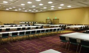 Here is how our rooms usually look right before we load everything into them and fill them with players shortly after.